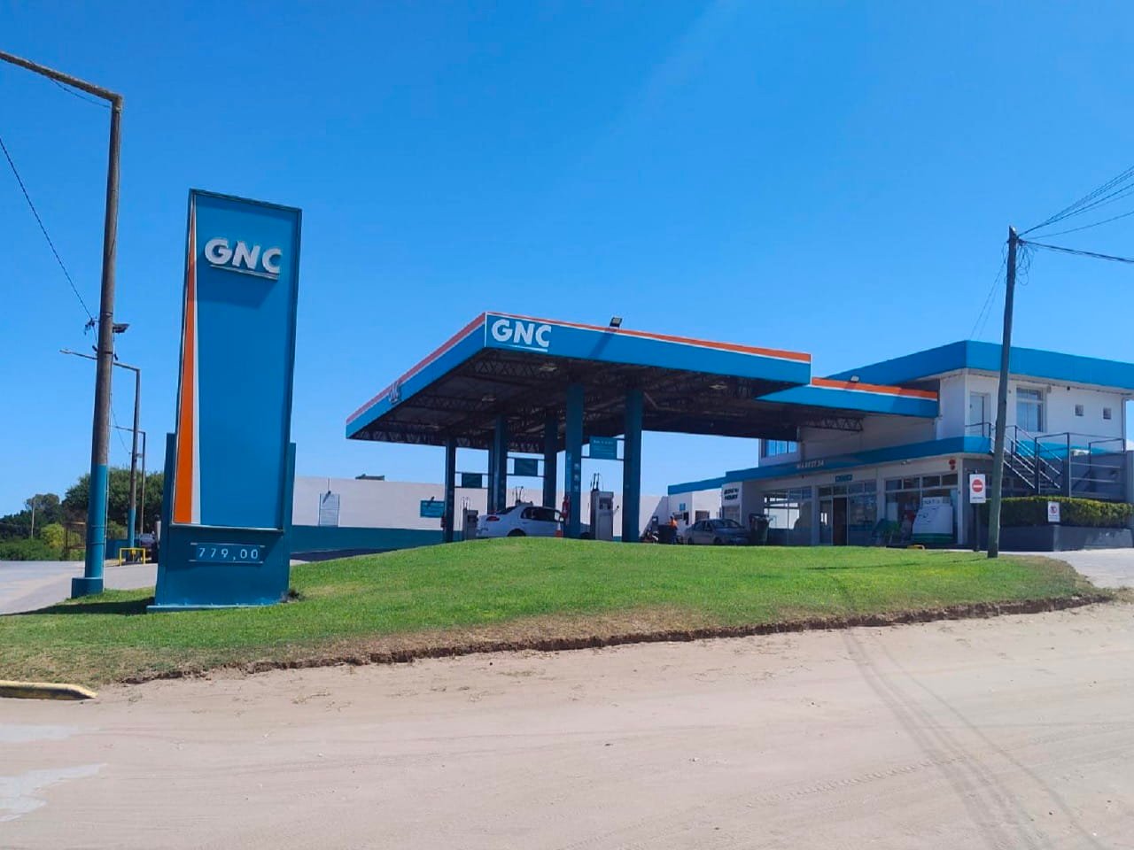 Estación de servicio GNC después del rebranding de Concepto Innova